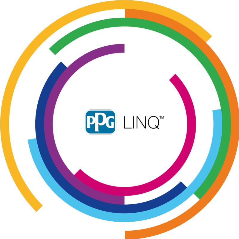 PPG LINQ™ Logo in Circle farbig