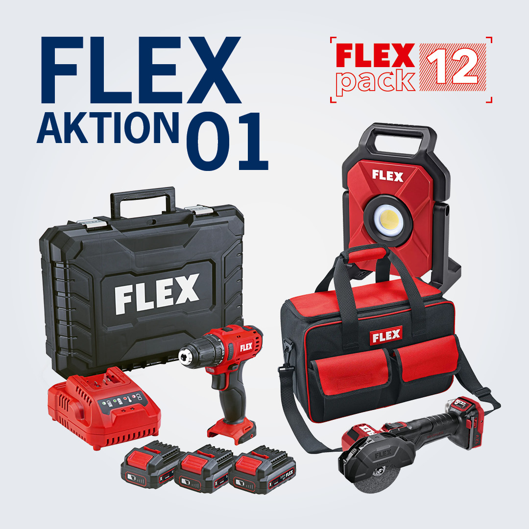 STINDT Sonderaktion FLEX 01 mit verschiedenen Produkten von FLEX